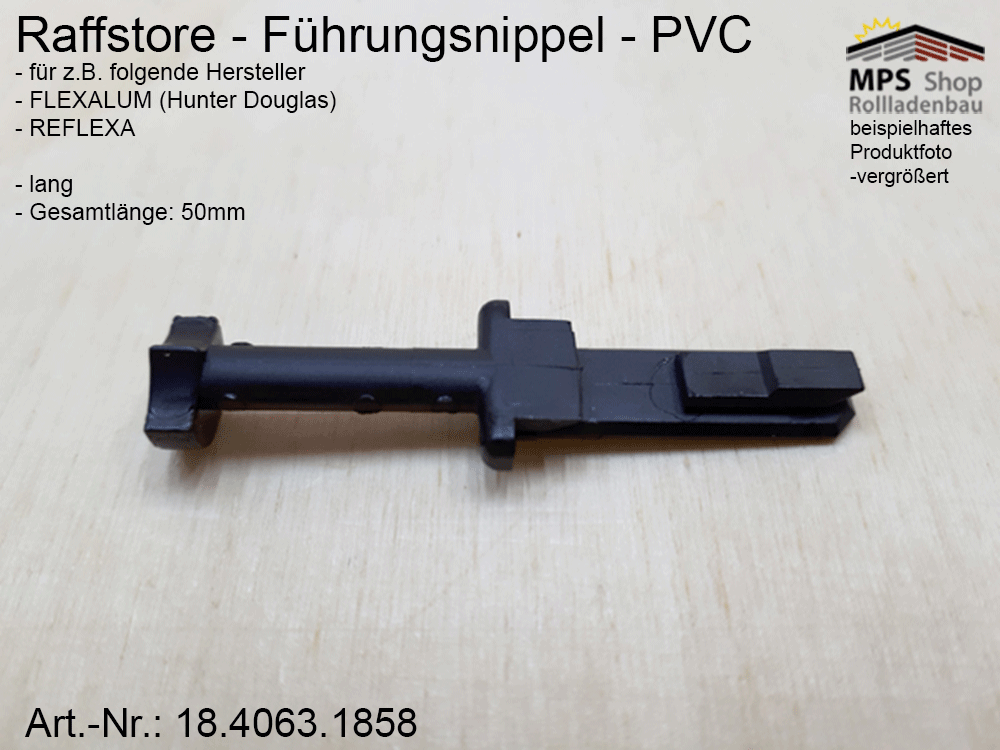 Führungsnippel, lang - für Z-Lamellen, z.B Reflexa