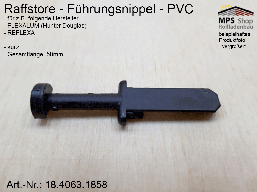 Führungsnippel, lang - für Z-Lamellen, z.B Reflexa – Bild 2