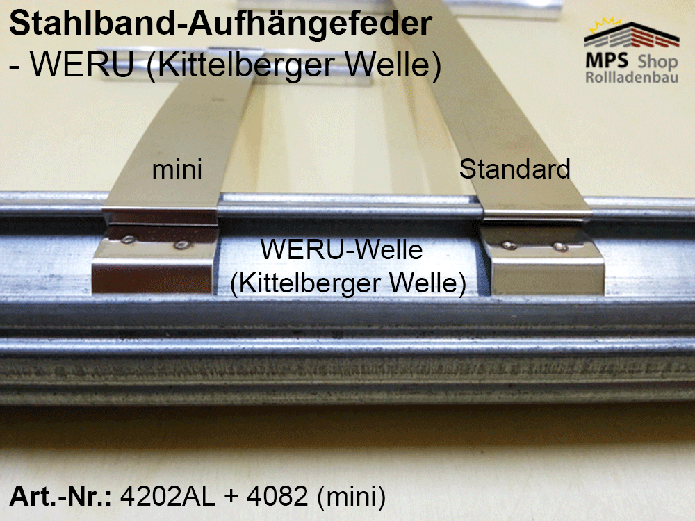 Stahlband-Aufhängefeder, WERU (4202AL/4082 (mini))