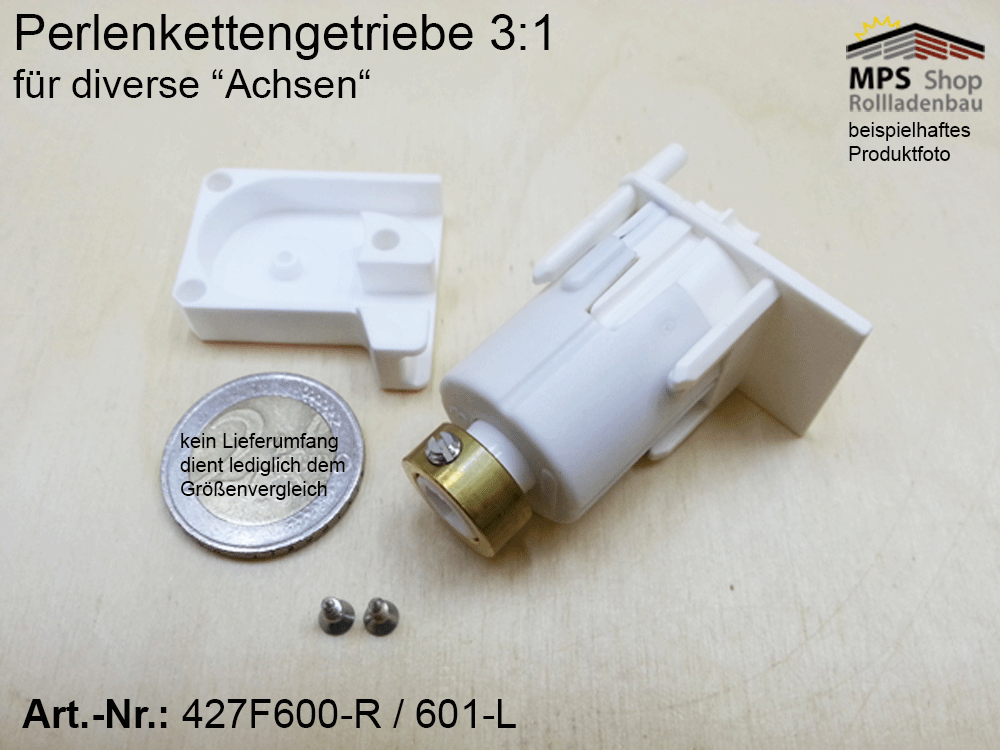 Perlenkettengetriebe, Innen-Jalousie, 3:1 (links/rechts)