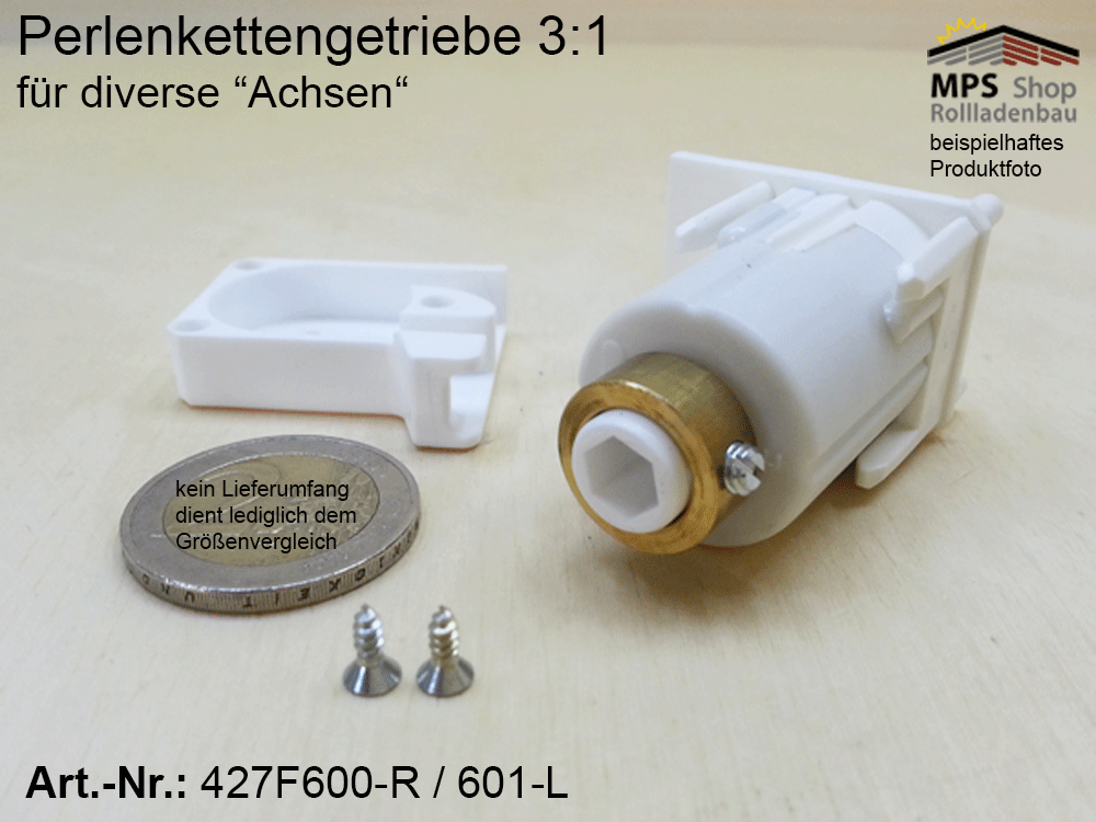 Perlenkettengetriebe, Innen-Jalousie, 3:1 (links/rechts) – Bild 2