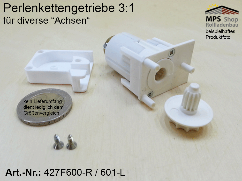 Perlenkettengetriebe, Innen-Jalousie, 3:1 (links/rechts) – Bild 3