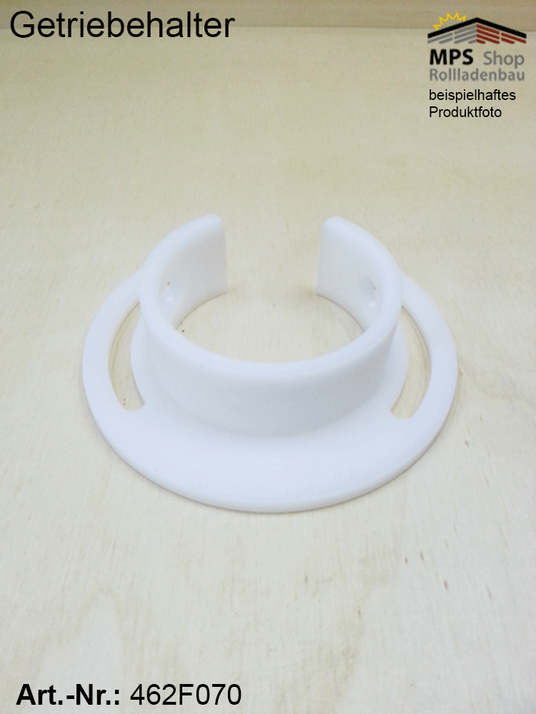 Getriebehalter PVC, weiß - für EDCO Getriebe
