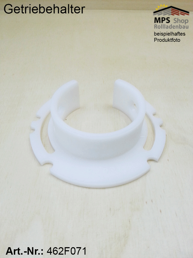 Getriebehalter PVC, weiß - für EDCO Getriebe