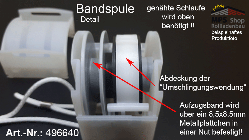 Bandspule für TEX-Band 6mm - z.B. HüppeLux – Bild 7