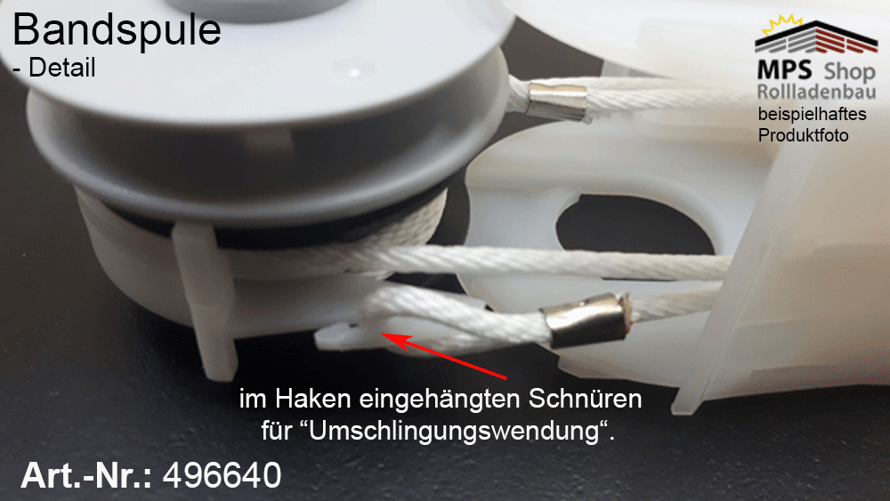 Bandspule für TEX-Band 6mm - z.B. HüppeLux – Bild 4