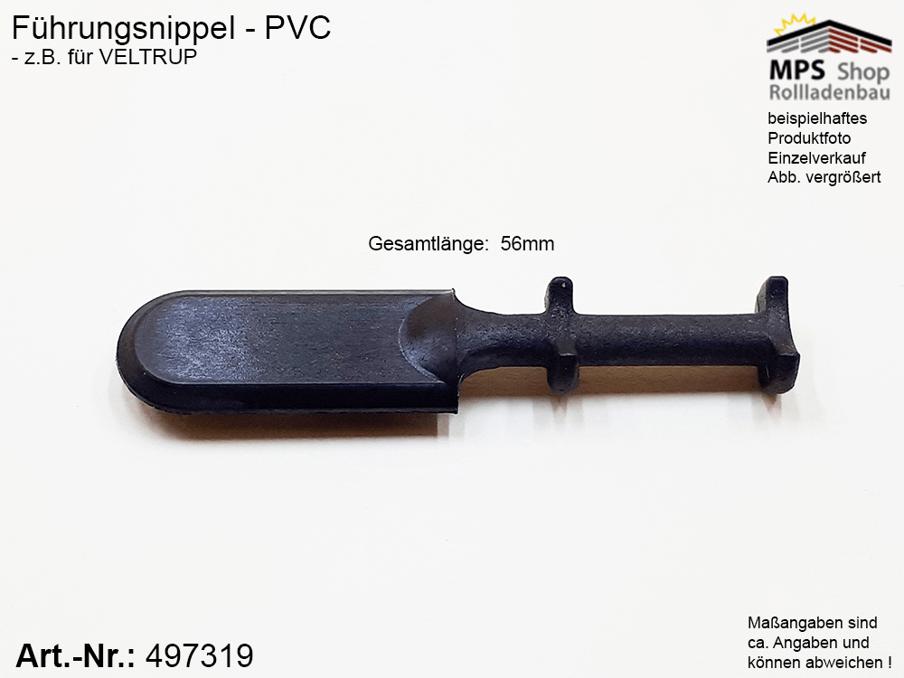 Führungsnippel, schwarz - z.B. Veltrup
