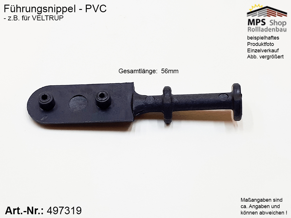 Führungsnippel, schwarz - z.B. Veltrup – Bild 2