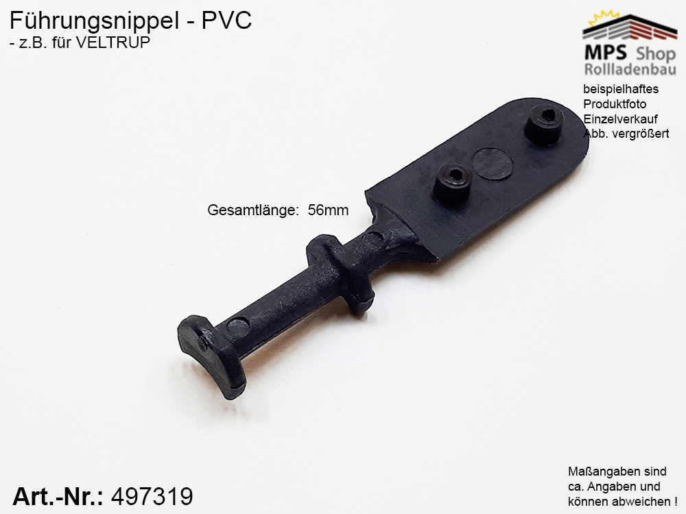 Führungsnippel, schwarz - z.B. Veltrup – Bild 3