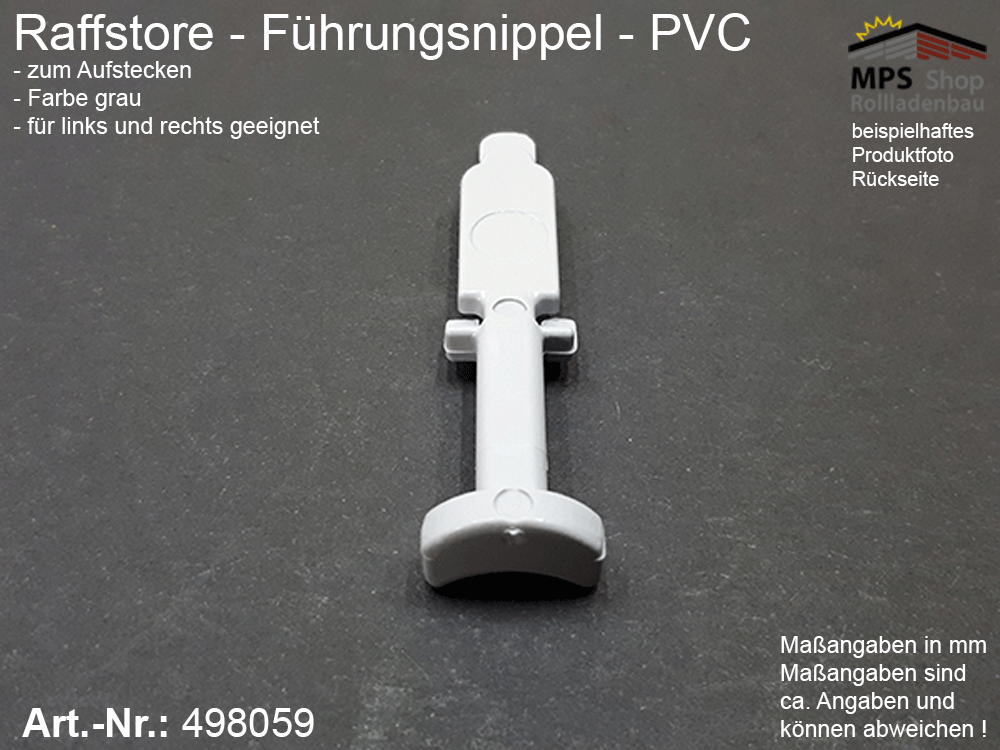 Führungsnippel PVC, grau - z.B. Schlotterer (Voro) – Bild 5