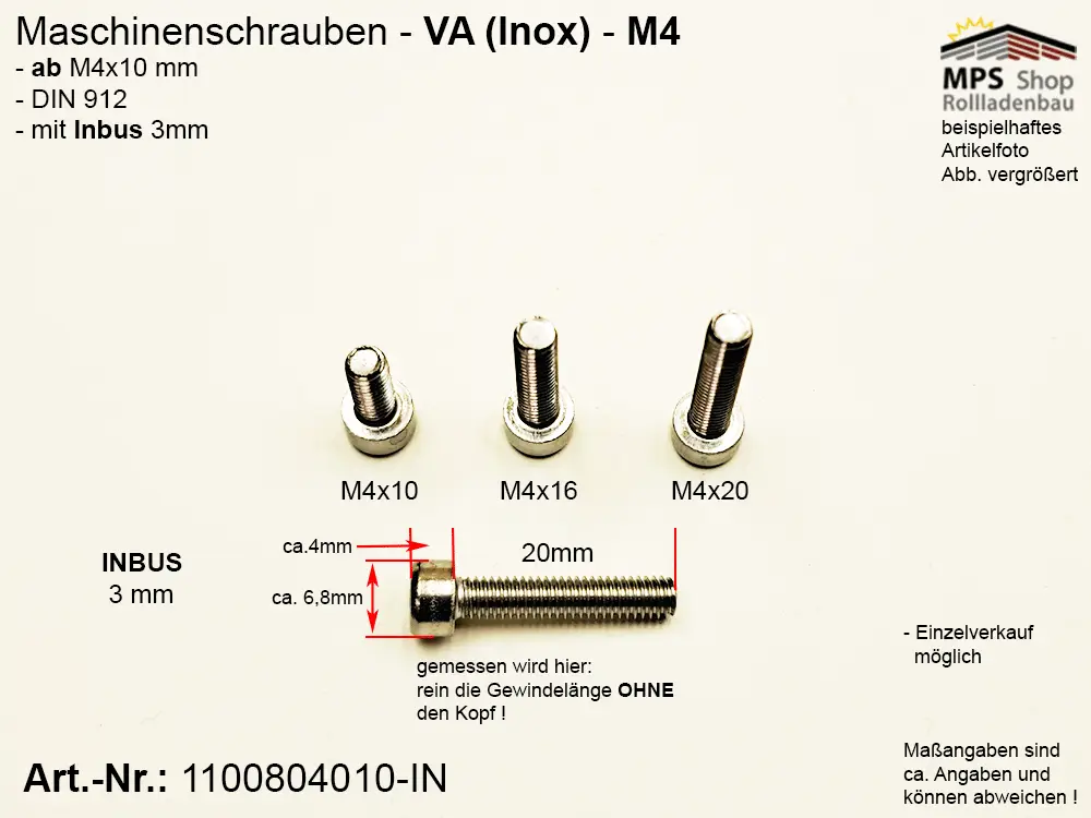 Maschinenschrauben (1100804010-IN)