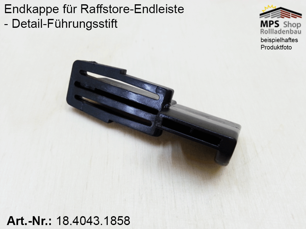 Endkappe 80x20mm, PVC schwarz - Flexalum - Hunter Douglas – Bild 5