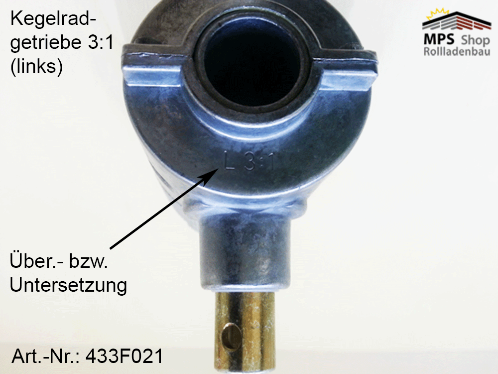 Kegelradgetriebe 3:1 - Innen-7mm-6kant (links/rechts) – Bild 3