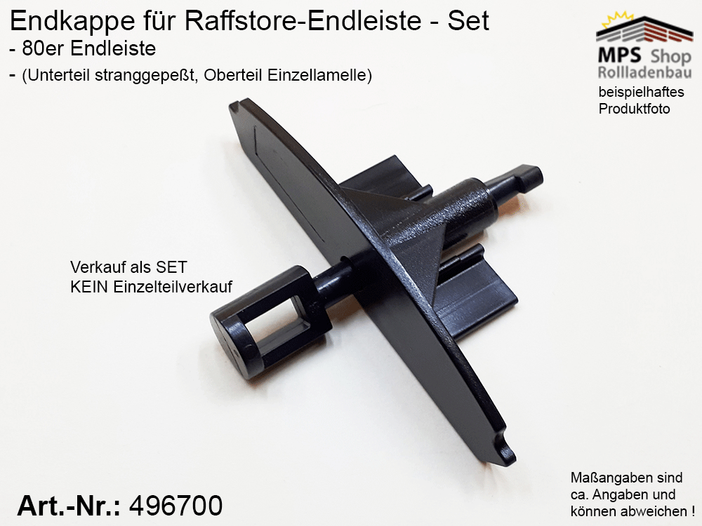 Endkappe PVC, 80mm (schwarz/grau) – Bild 4