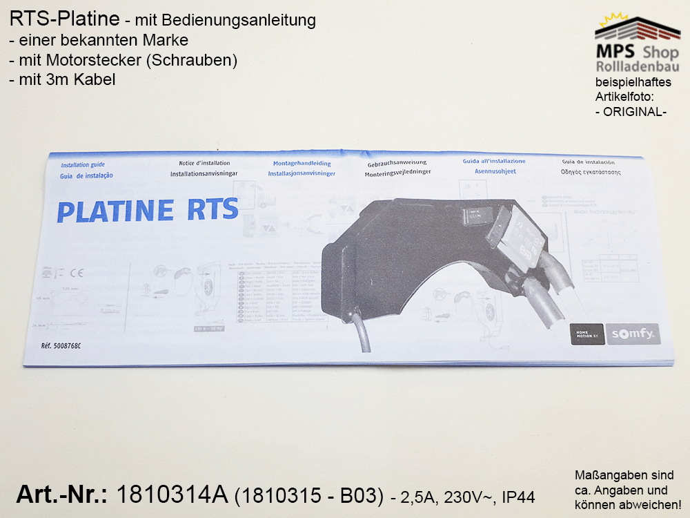 41861160 - 1810314A-1810315-B03, RTS-Platine, zur Motorsteuerung-Funk (Inventur-Verkauf) bitte Artikelbeschreibung lesen !!
