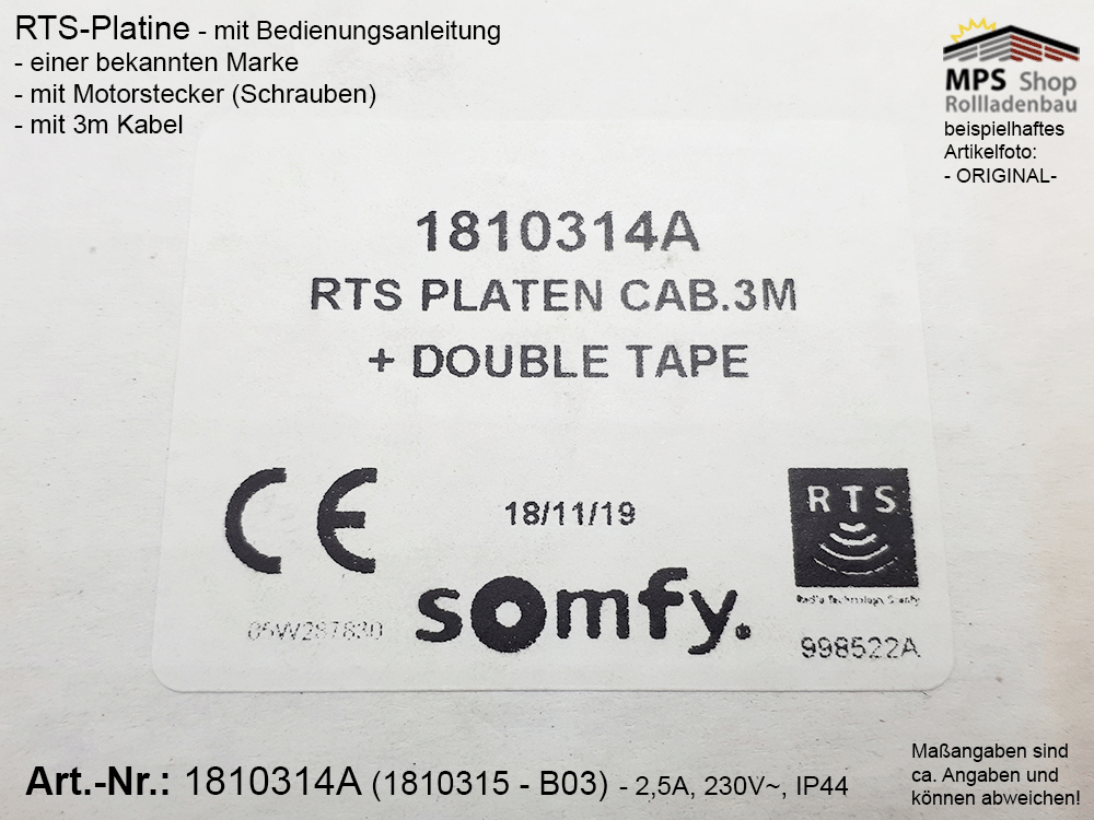 41861160 - 1810314A-1810315-B03, RTS-Platine, zur Motorsteuerung-Funk (Inventur-Verkauf) bitte Artikelbeschreibung lesen !!