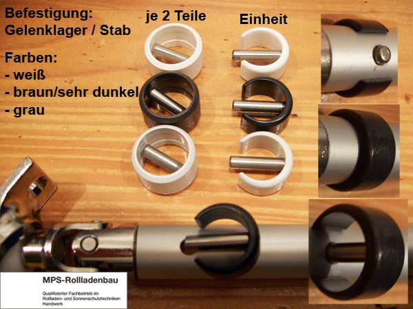 Sicherungs-Clip für Kurbelstangen, Rohre 10-17mm