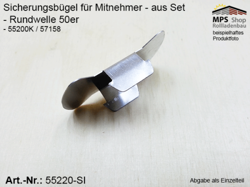 Sicherungsbügel 50er-Rundwelle - für ABS-Motor (55220-SI)