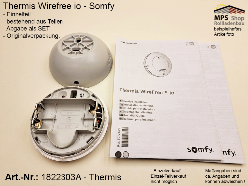 1822303A-Thermis Wirefree io - Temperatursensor kompatibel mit TaHoma (Somfy)