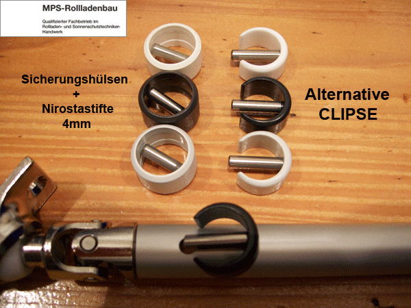 Sicherungs-Clip für Kurbelstangen, Rohre 10-17mm